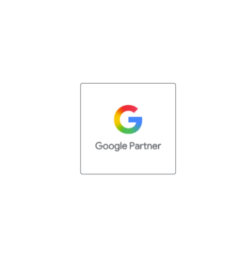 Das Bild zeigt das 'Google Partner'-Abzeichen mit dem bunten G-Logo.